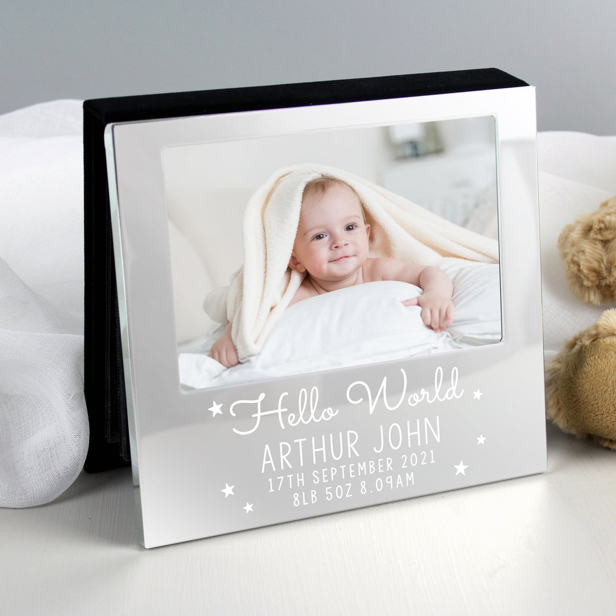 Personalised Hello World 6x4 Inch Photo Frame Album