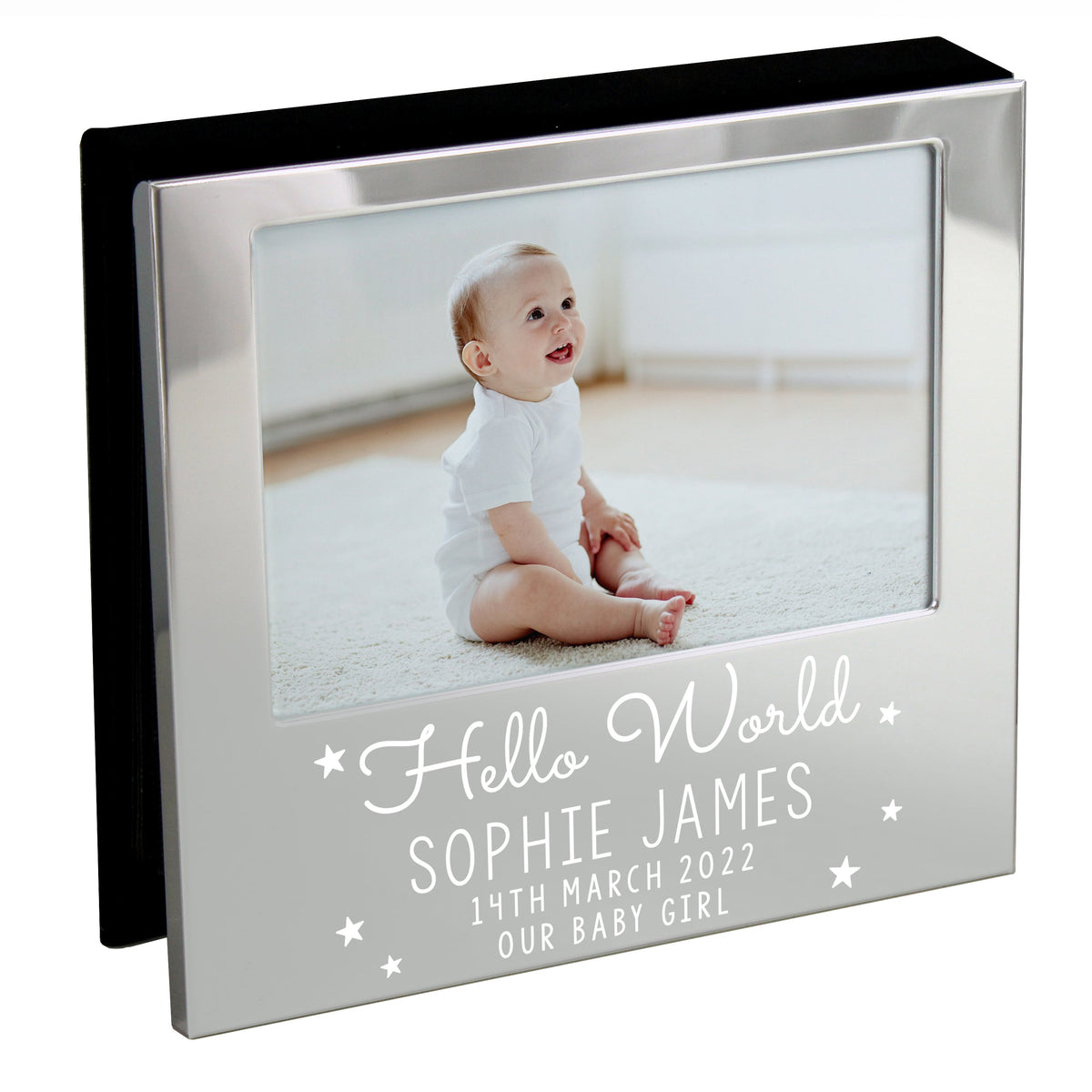 Personalised Hello World 6x4 Inch Photo Frame Album