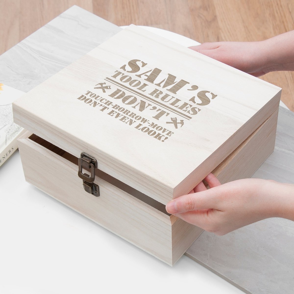 Personalised His Tools His Rules Tool Box