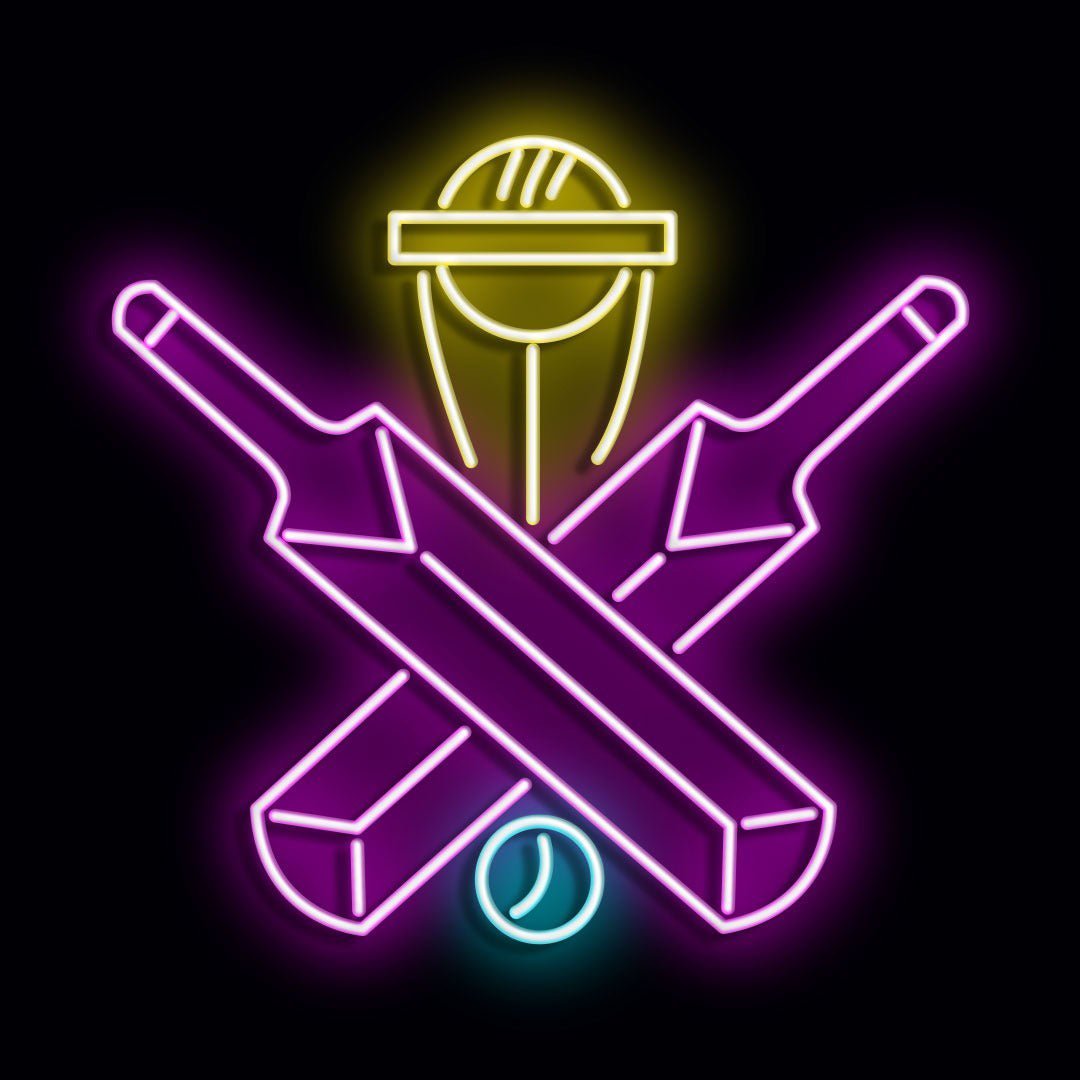 Personalised LED Neon Sign CRICKET 2