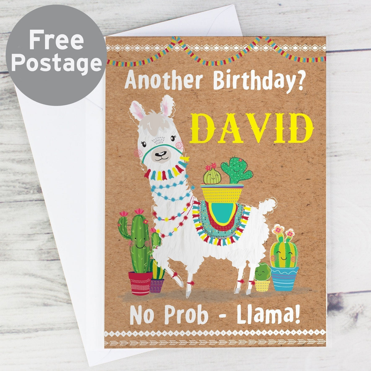 Personalised Llama Card