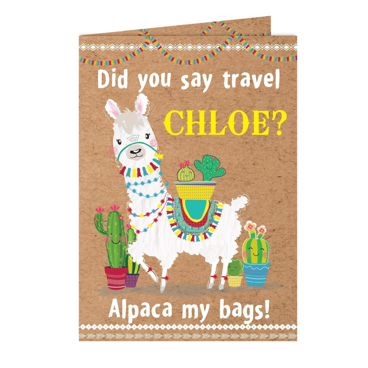 Personalised Llama Card