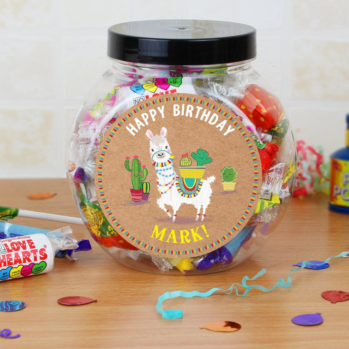 Personalised Llama Sweet Jar