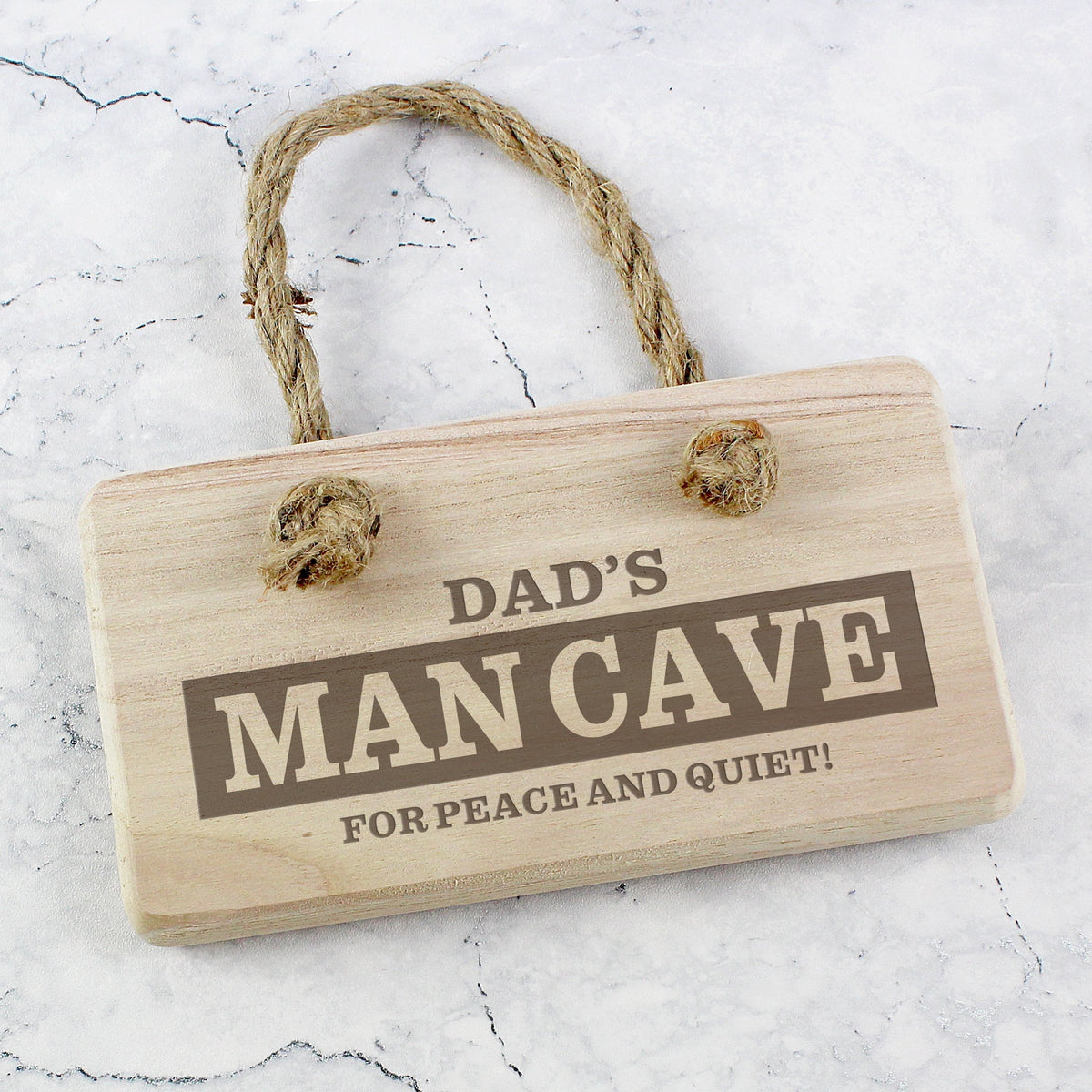 Personalised Man Cave Wooden Hanging Sign