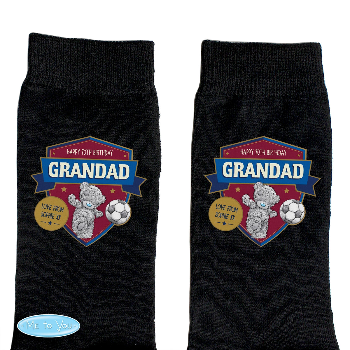 Personalised Me To You Football Men's Socks