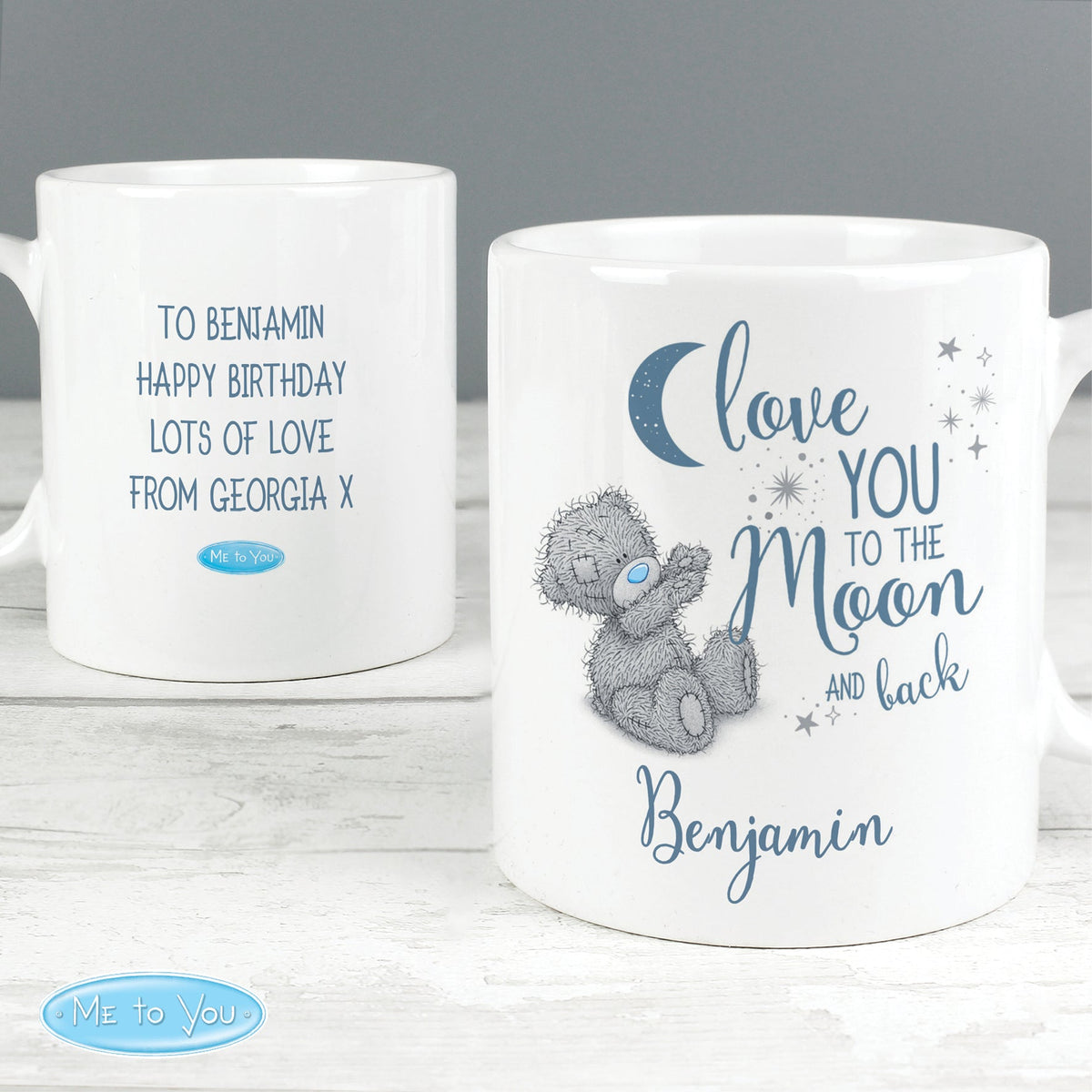 Personalised Me To You 'Love You To The Moon And Back' Mug