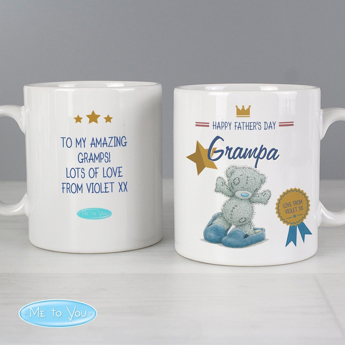 Personalised Me To You Slippers Mug