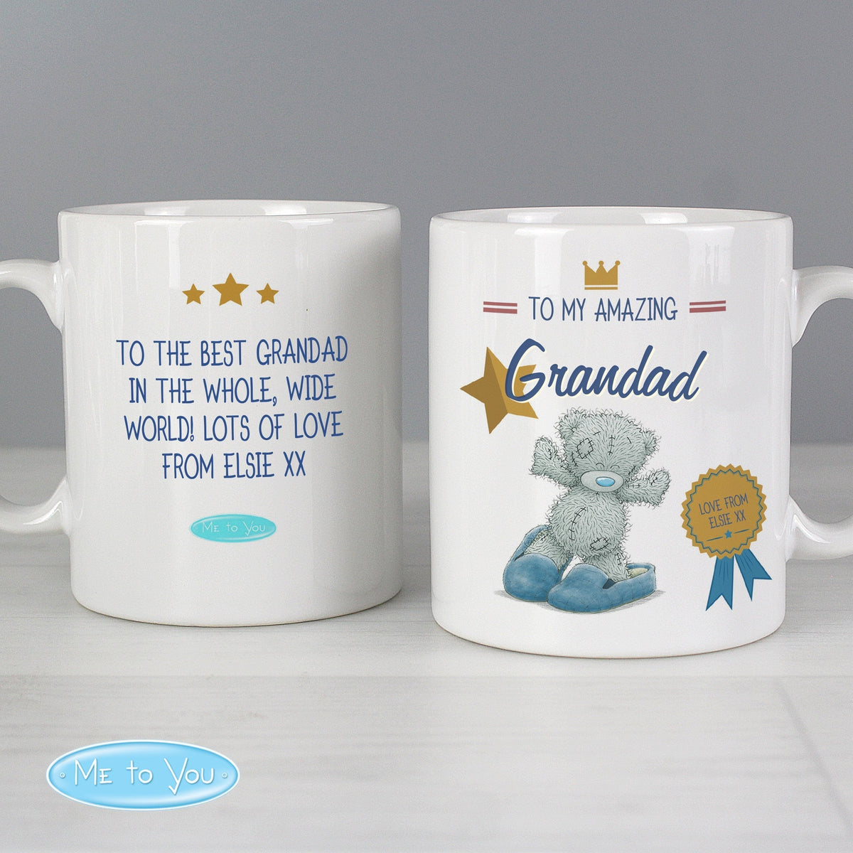 Personalised Me To You Slippers Mug