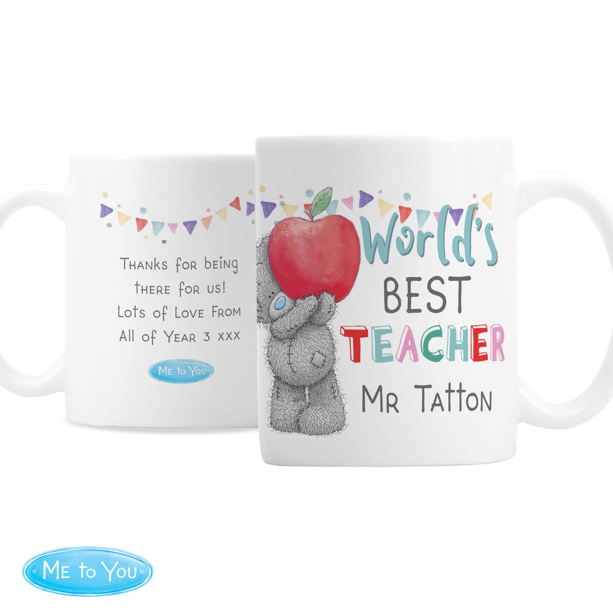 Personalised Me To You World's Best Teacher Mug