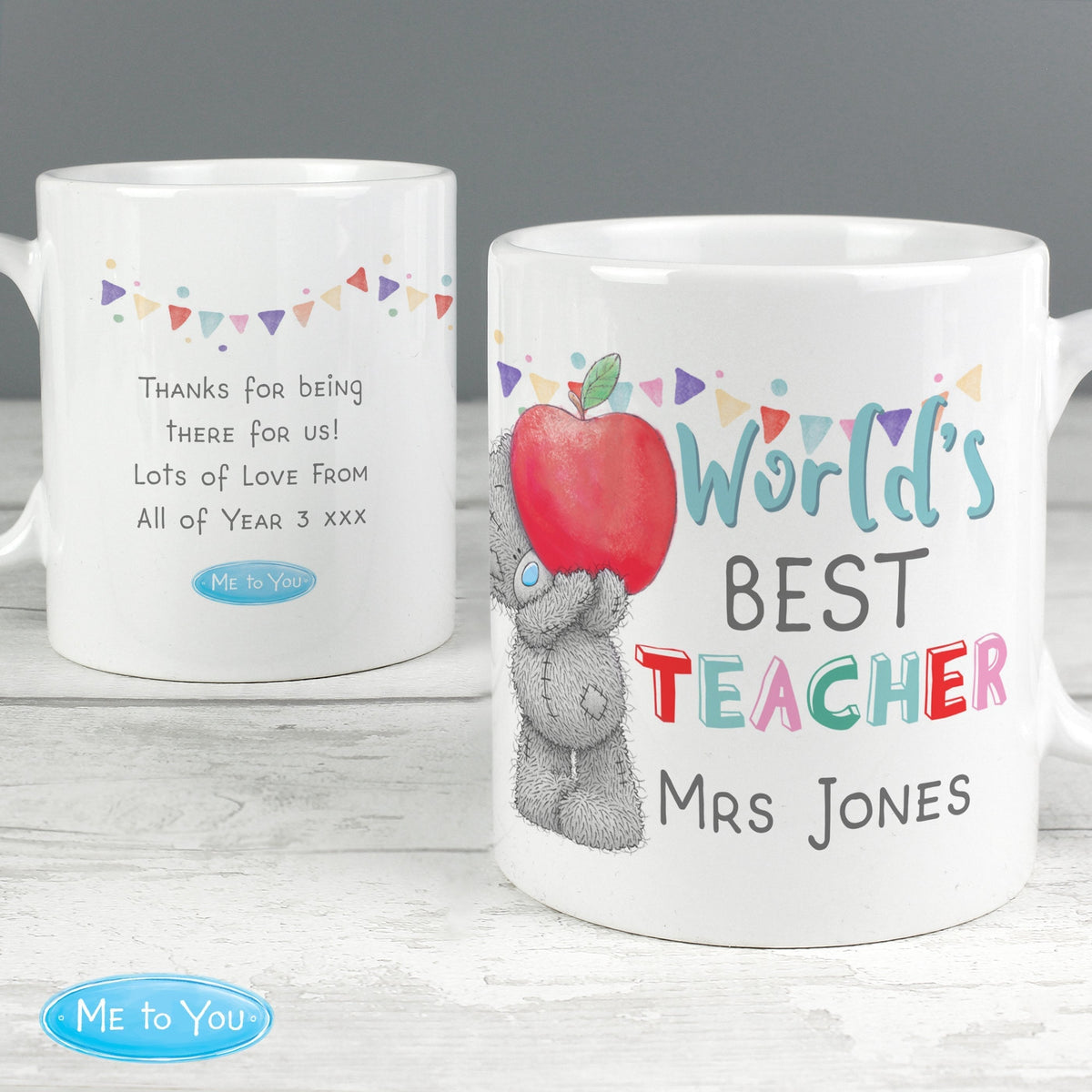 Personalised Me To You World's Best Teacher Mug