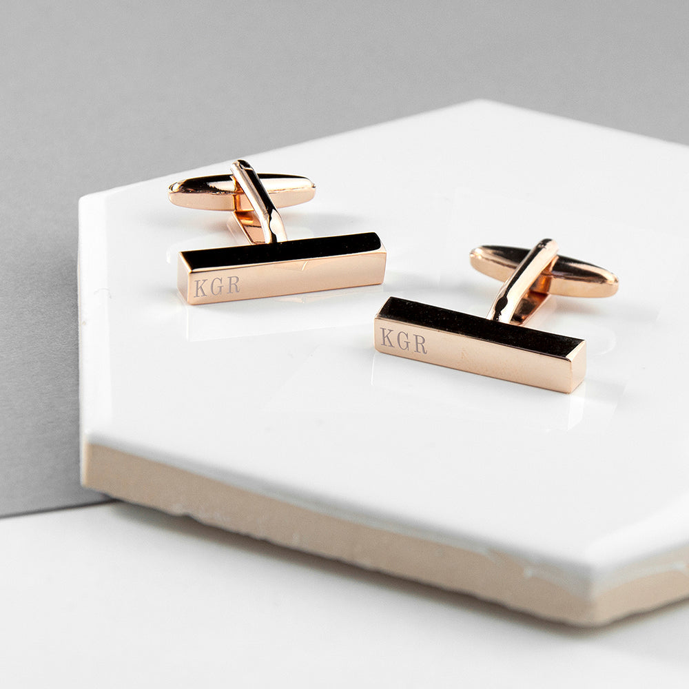 Personalised Bar Cufflinks