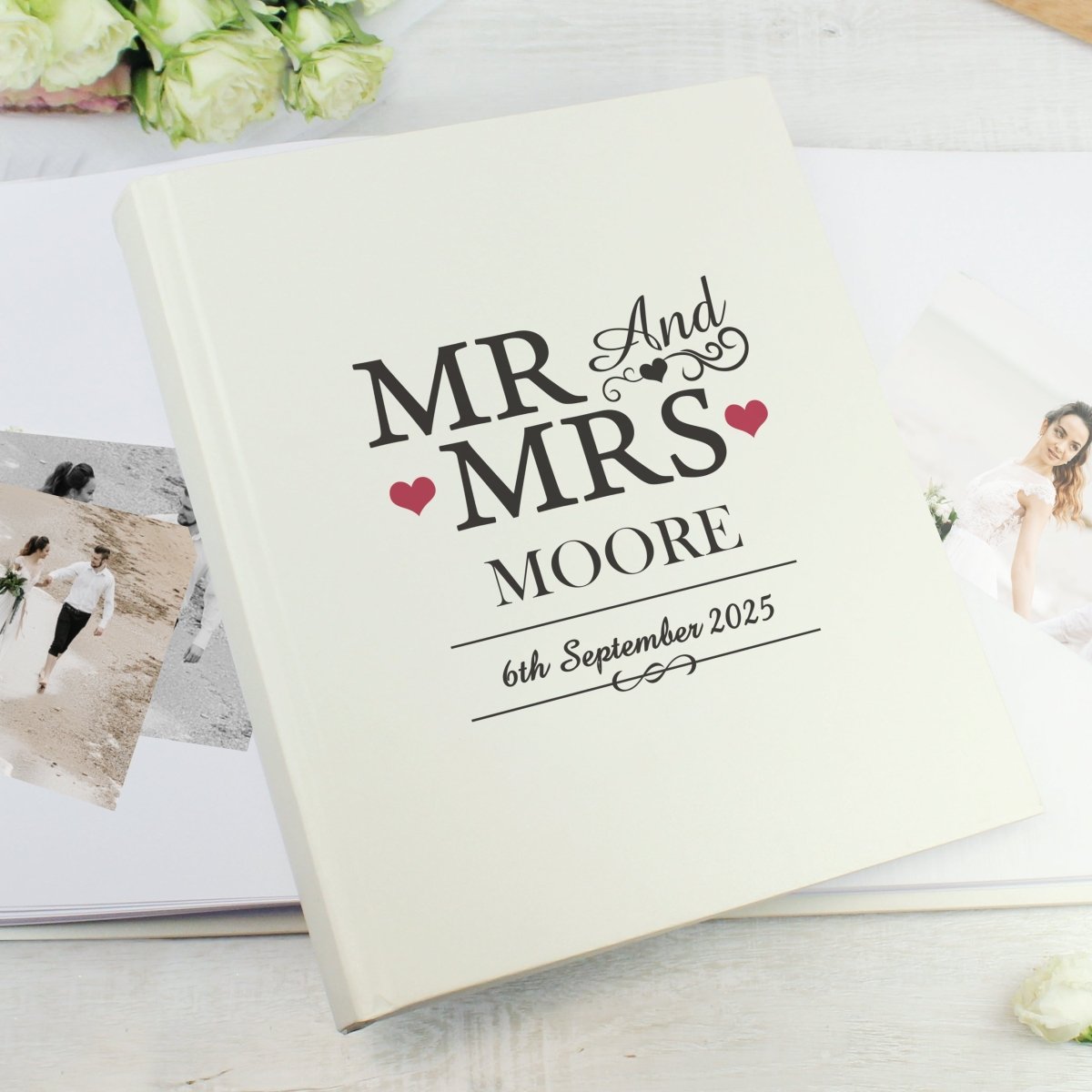Personalised Mr & Mrs Traditional Album