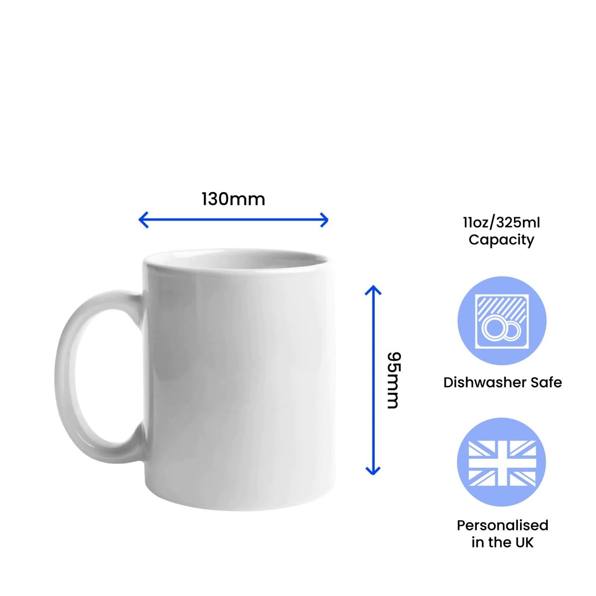 Personalised Mug with Floral Hexagon Design