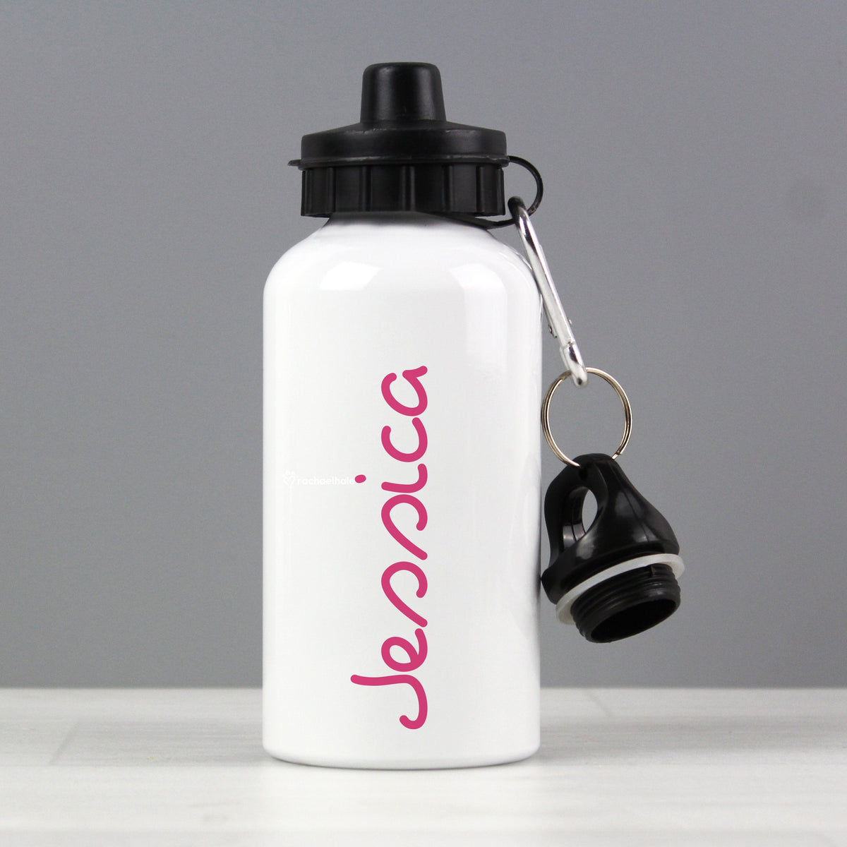 Personalised Pink Name Island Drinks Bottle