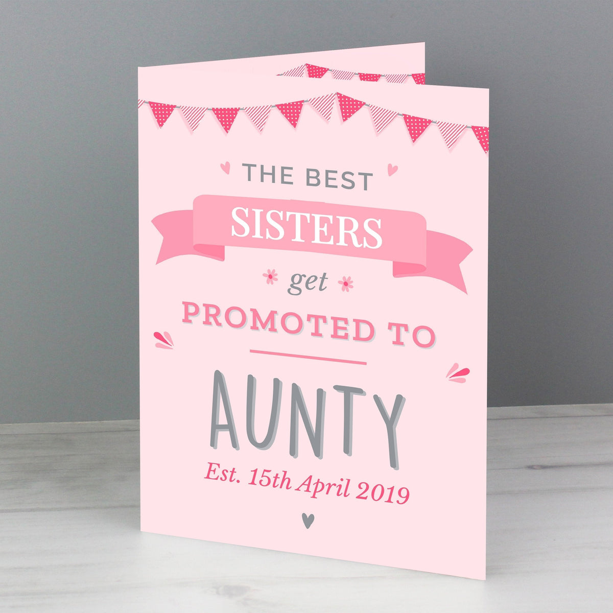 Personalised Pink Promoted To Card