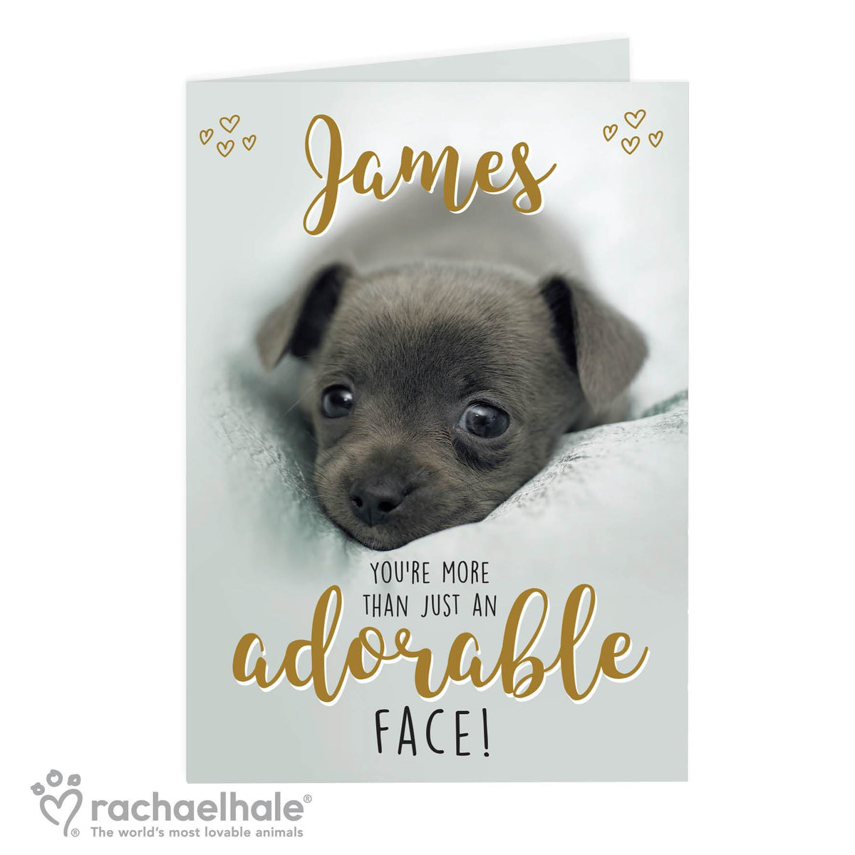 Personalised Rachael Hale Adorable Face Card