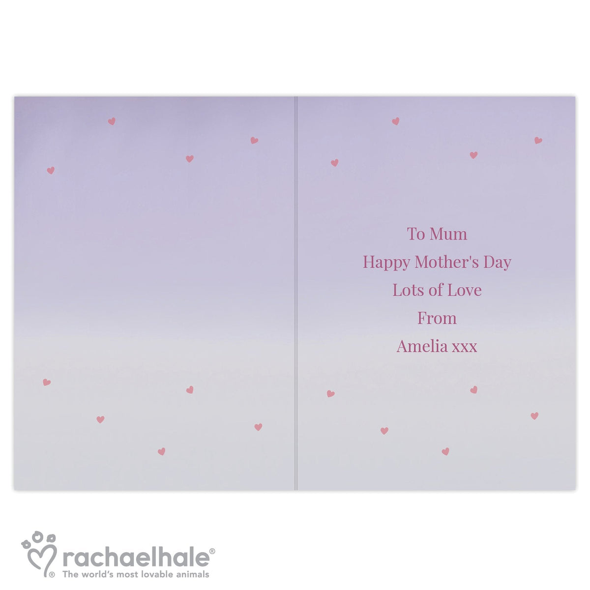 Personalised Rachael Hale 'Just For You' Kitten Card