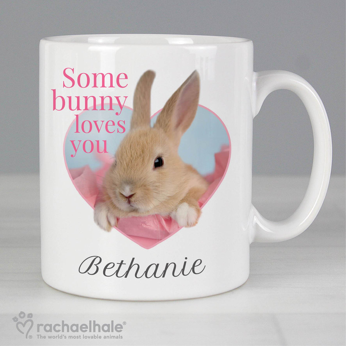 Personalised Rachael Hale 'some Bunny' Mug
