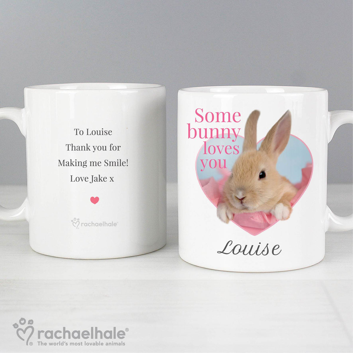 Personalised Rachael Hale 'some Bunny' Mug