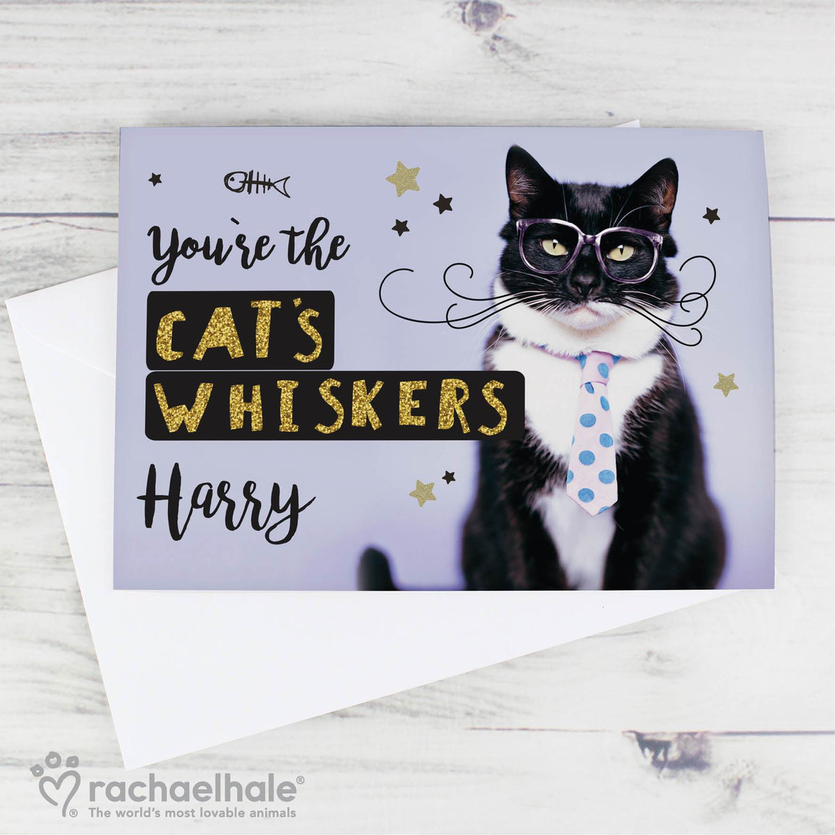 Personalised Rachael Hale Youre The Cats Whiskers Card