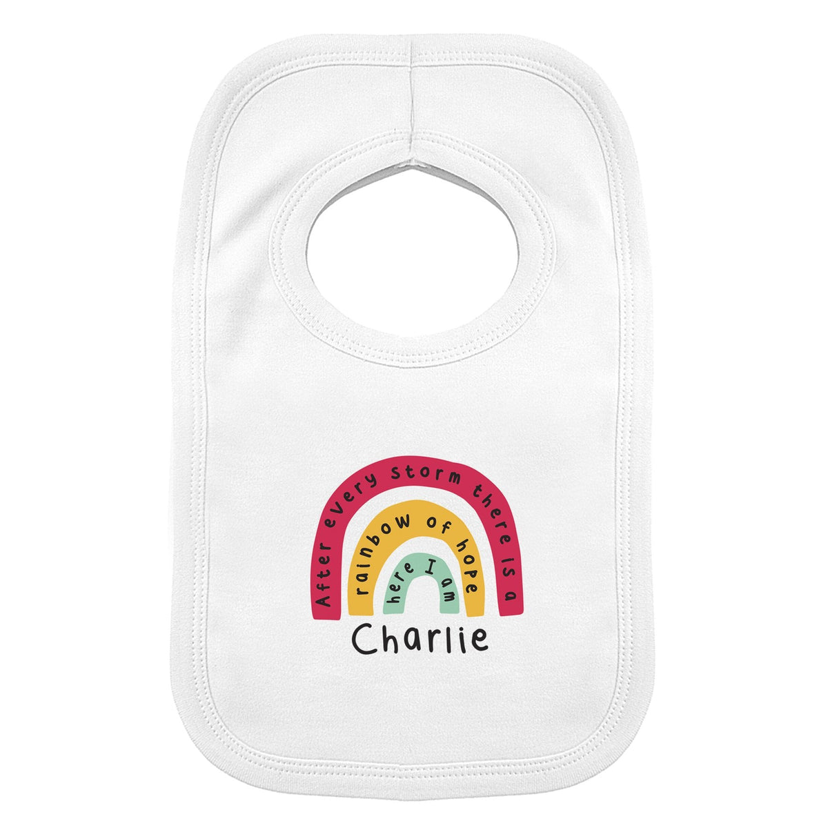 Personalised Rainbow Bib