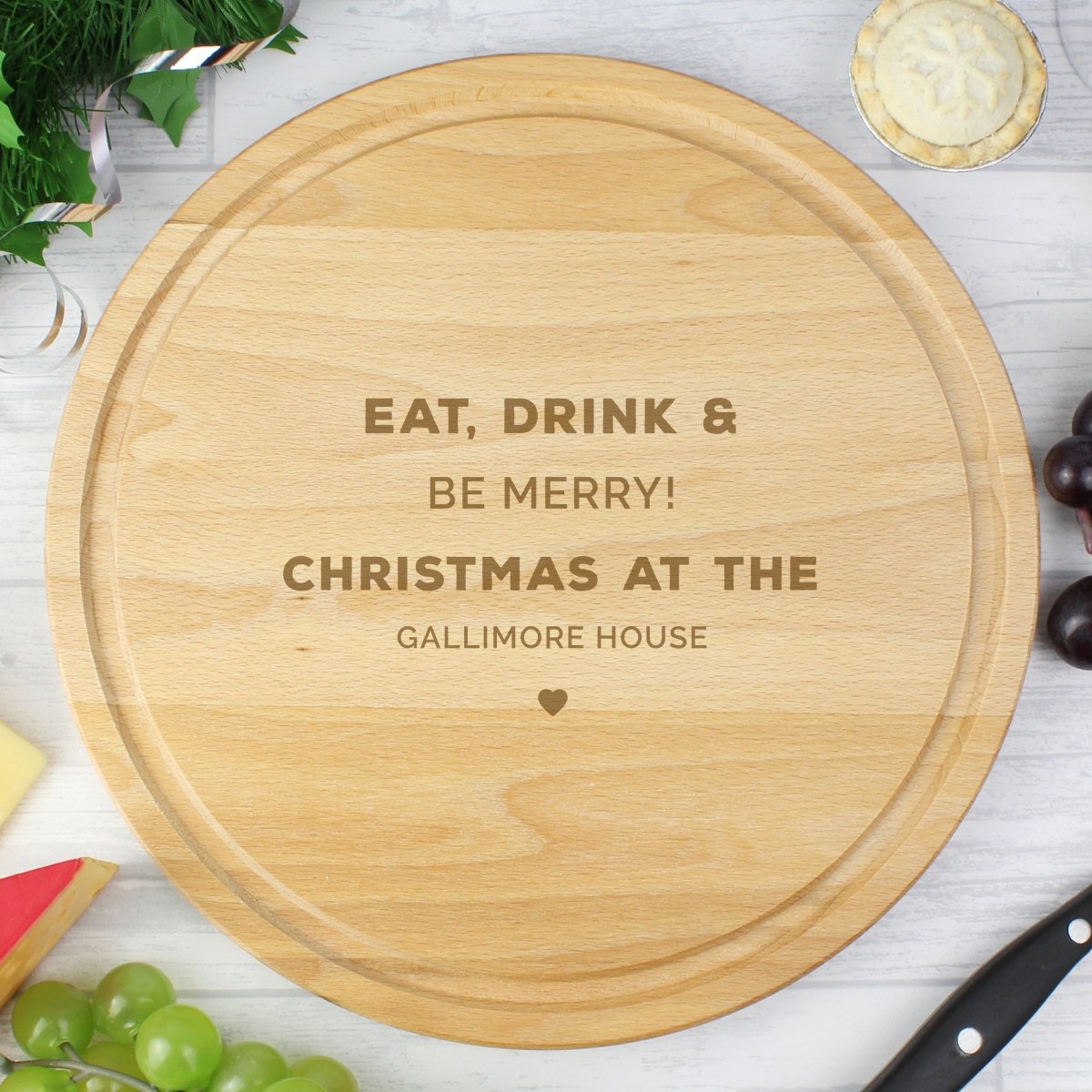 Personalised Round Chopping Board