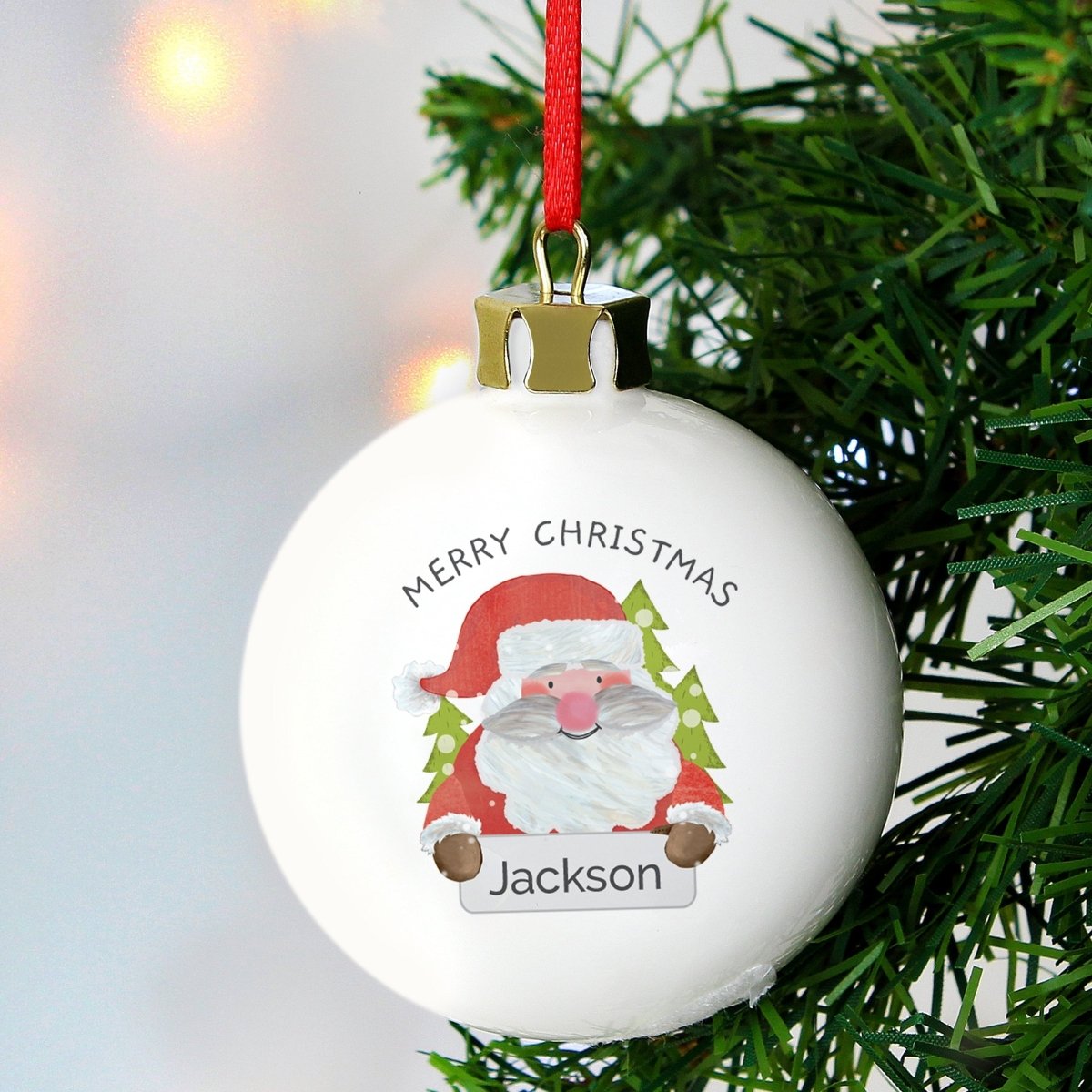 Personalised Santa Claus Bauble