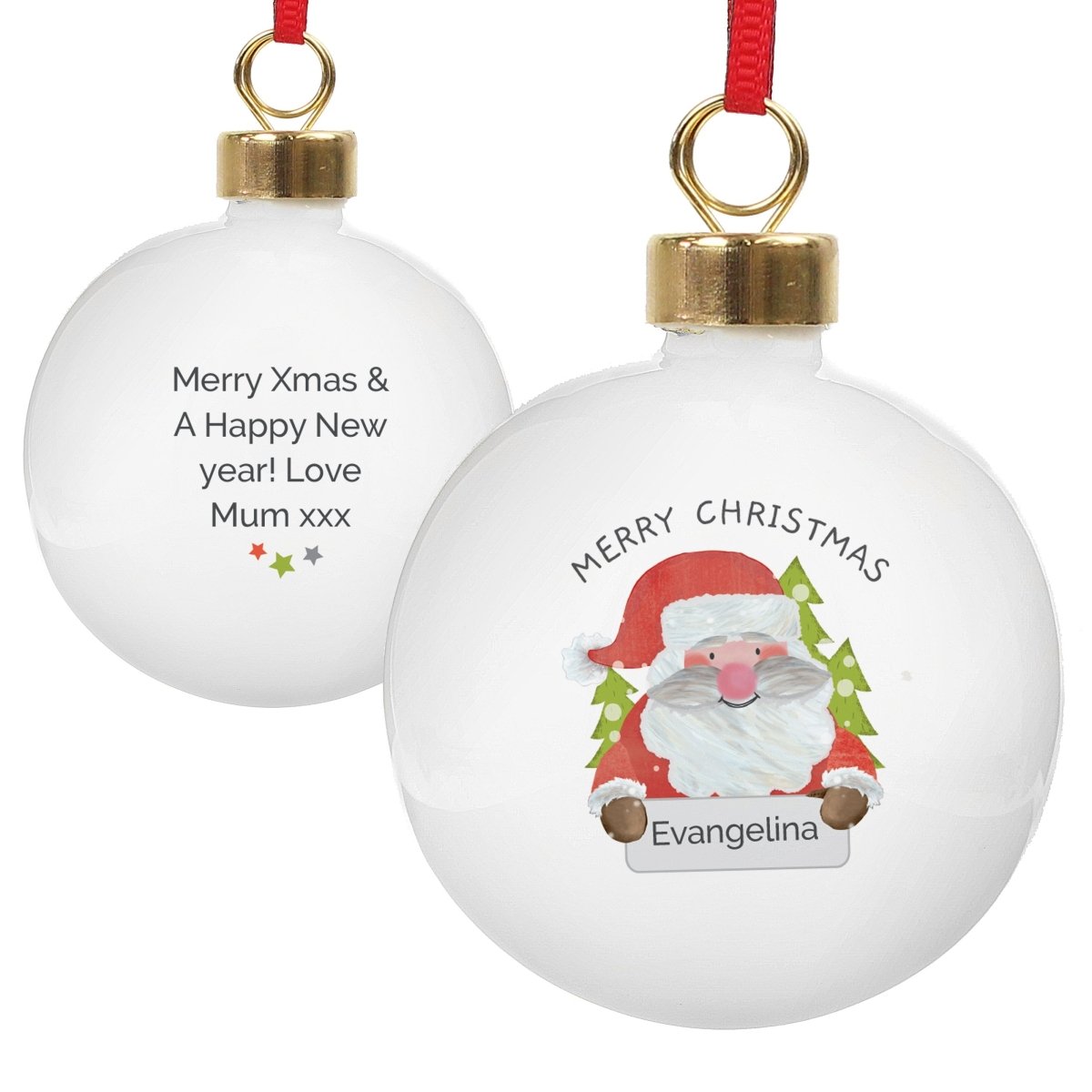 Personalised Santa Claus Bauble