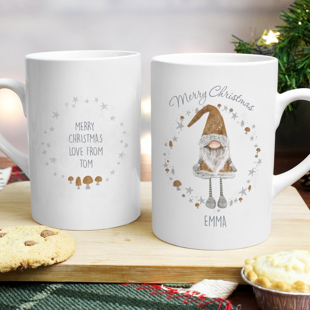 Personalised Scandinavian Christmas Gnome Mug