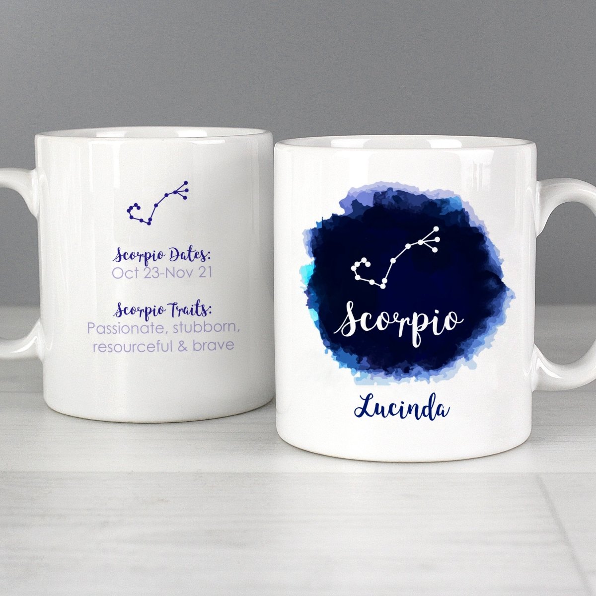 Personalised Scorpio Zodiac Star Sign Mug (October 23rd - November 21st)