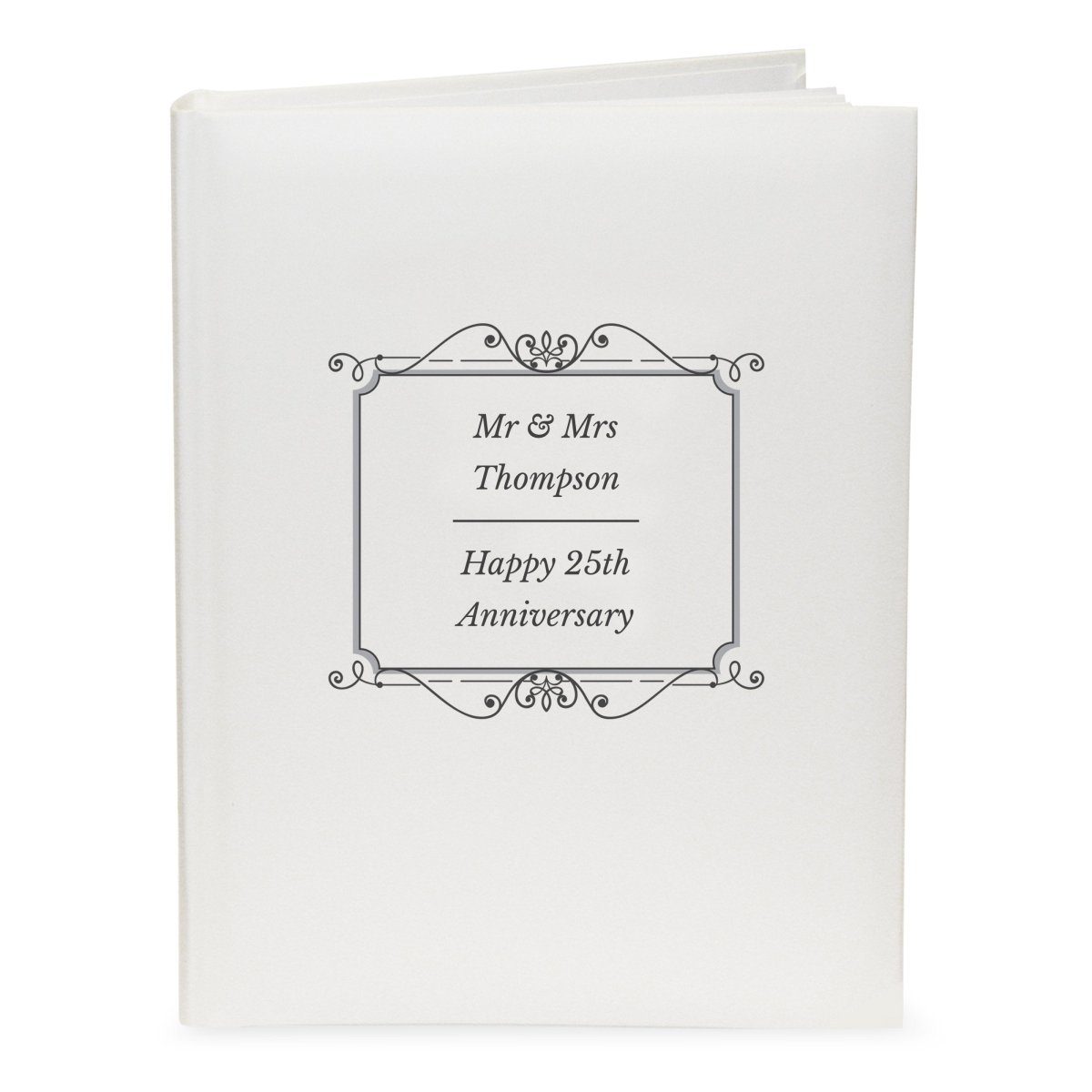 Personalised Silver Album With Sleeves
