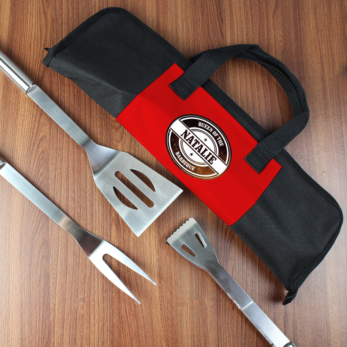 Personalised Stamp Stainless Steel Bbq Kit