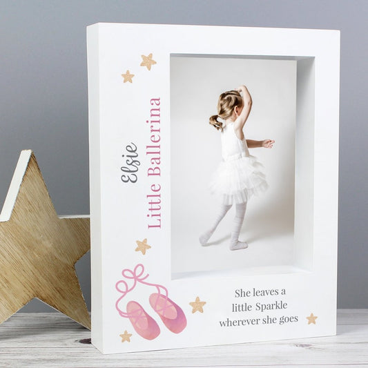 Personalised Swan Lake Ballet 5x7 Inch Box Photo Frame