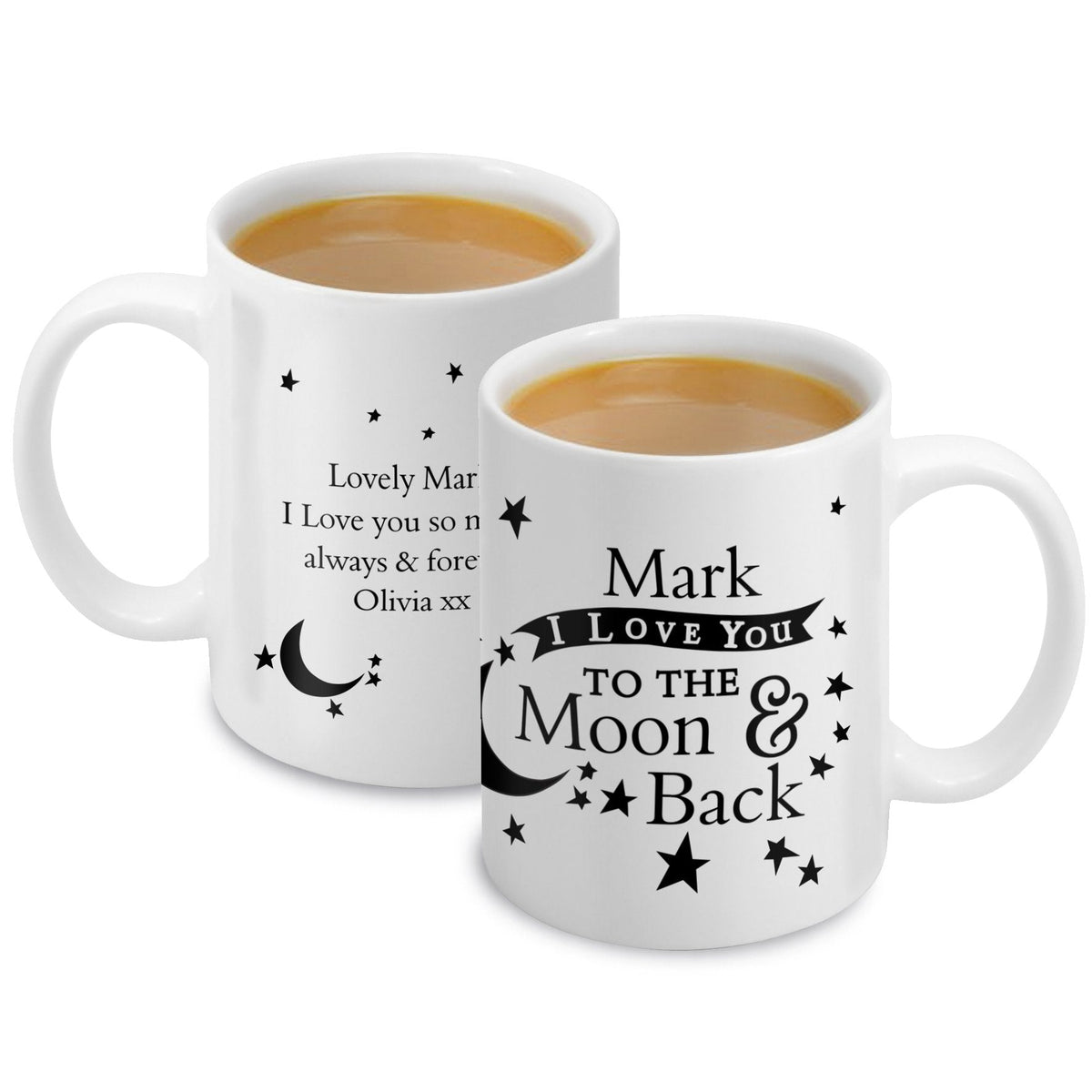 Personalised To The Moon And Back Mug