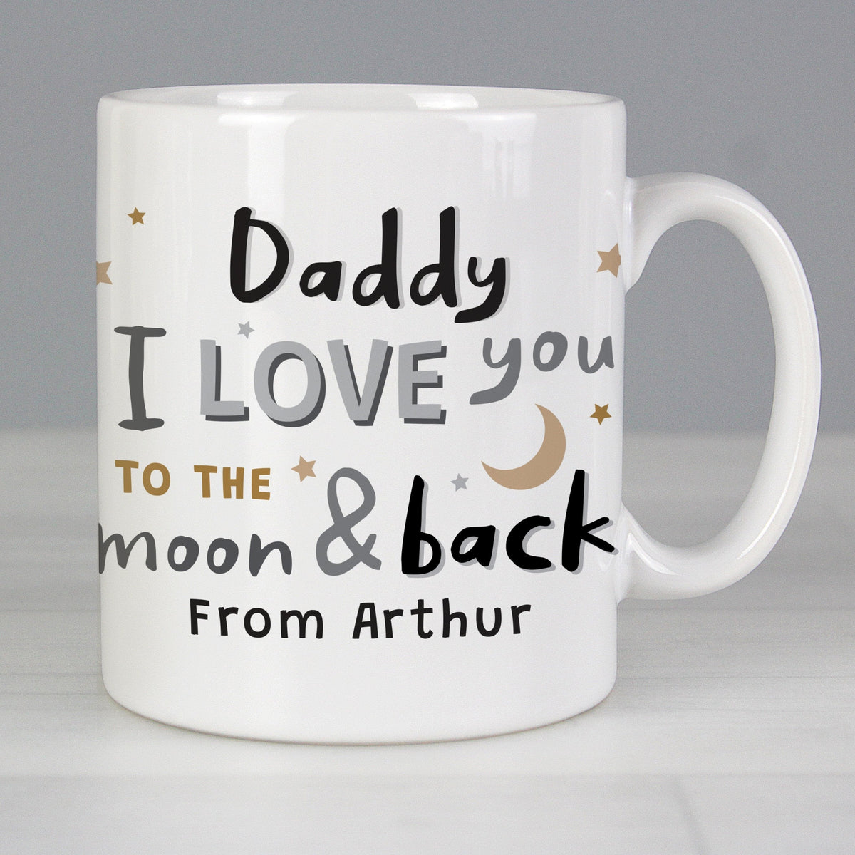 Personalised To The Moon And Back Mug