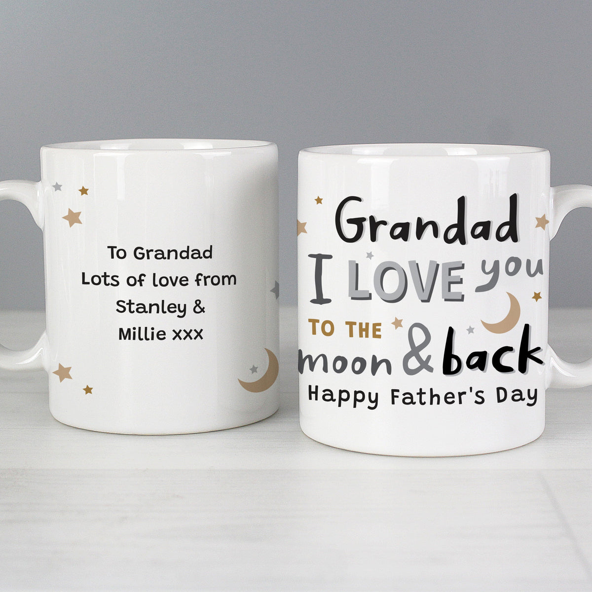 Personalised To The Moon And Back Mug