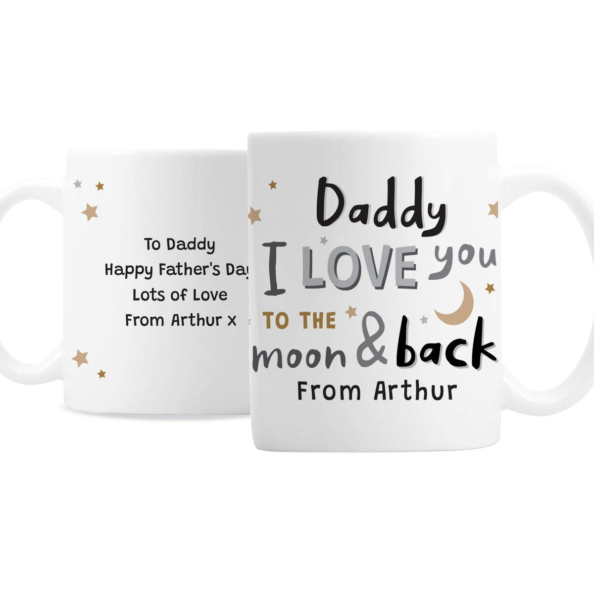 Personalised To The Moon And Back Mug