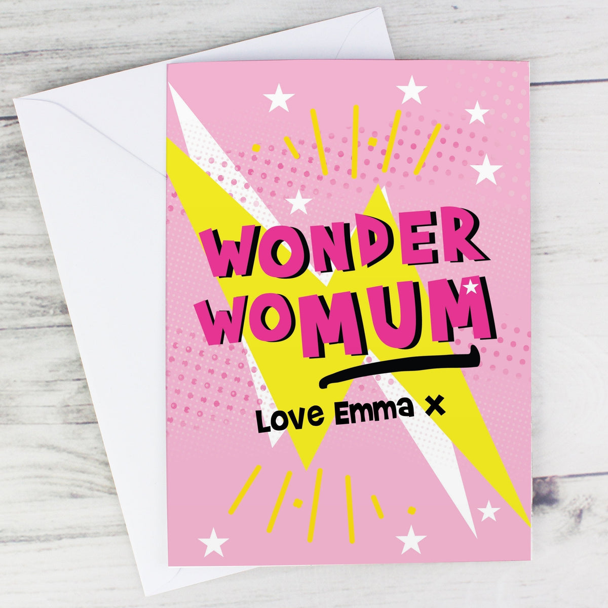 Personalised Wonder Womum Card
