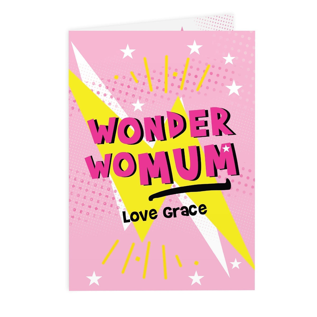 Personalised Wonder Womum Card