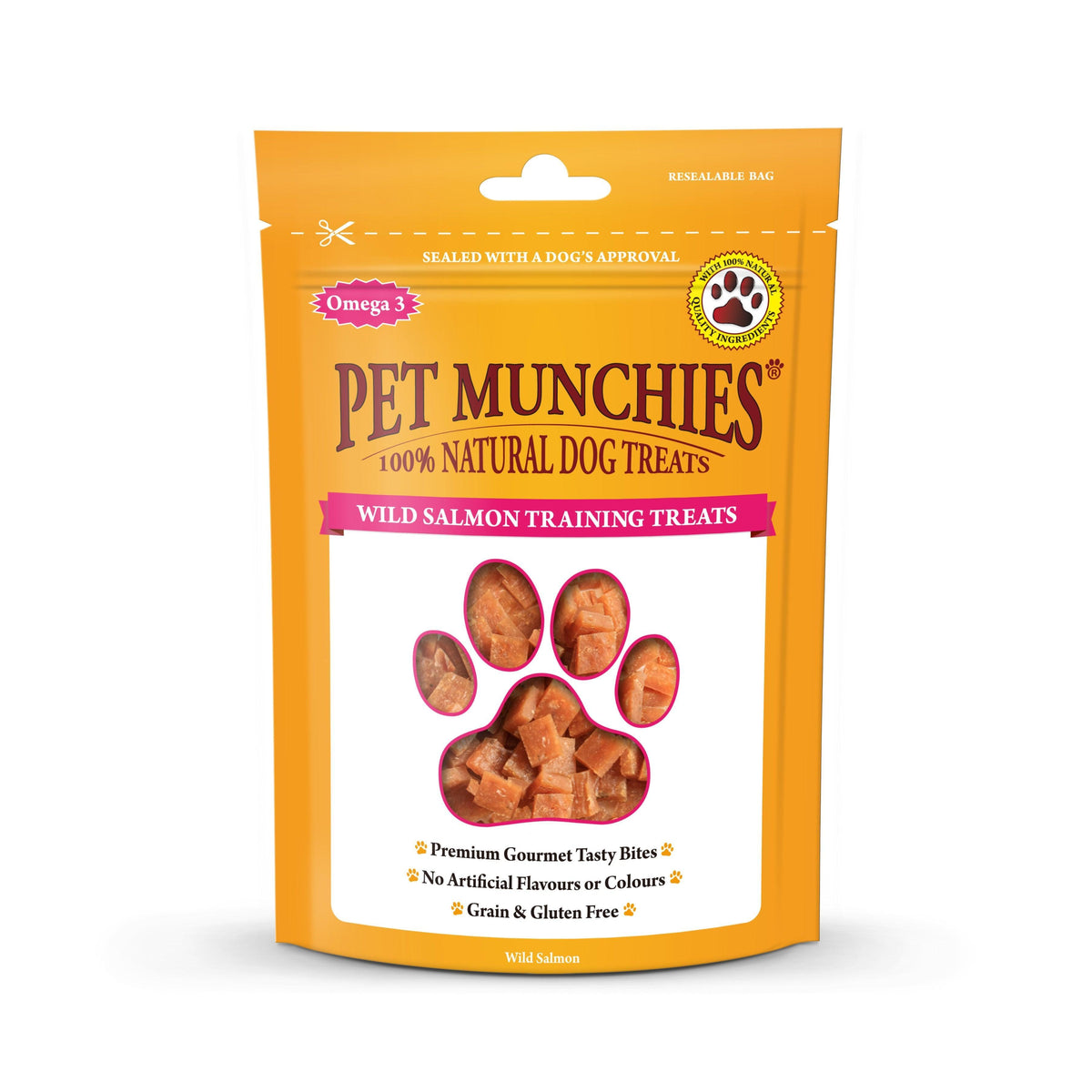 Pet Munchies Wild Salmon Training Treats 50g - Case of 8
