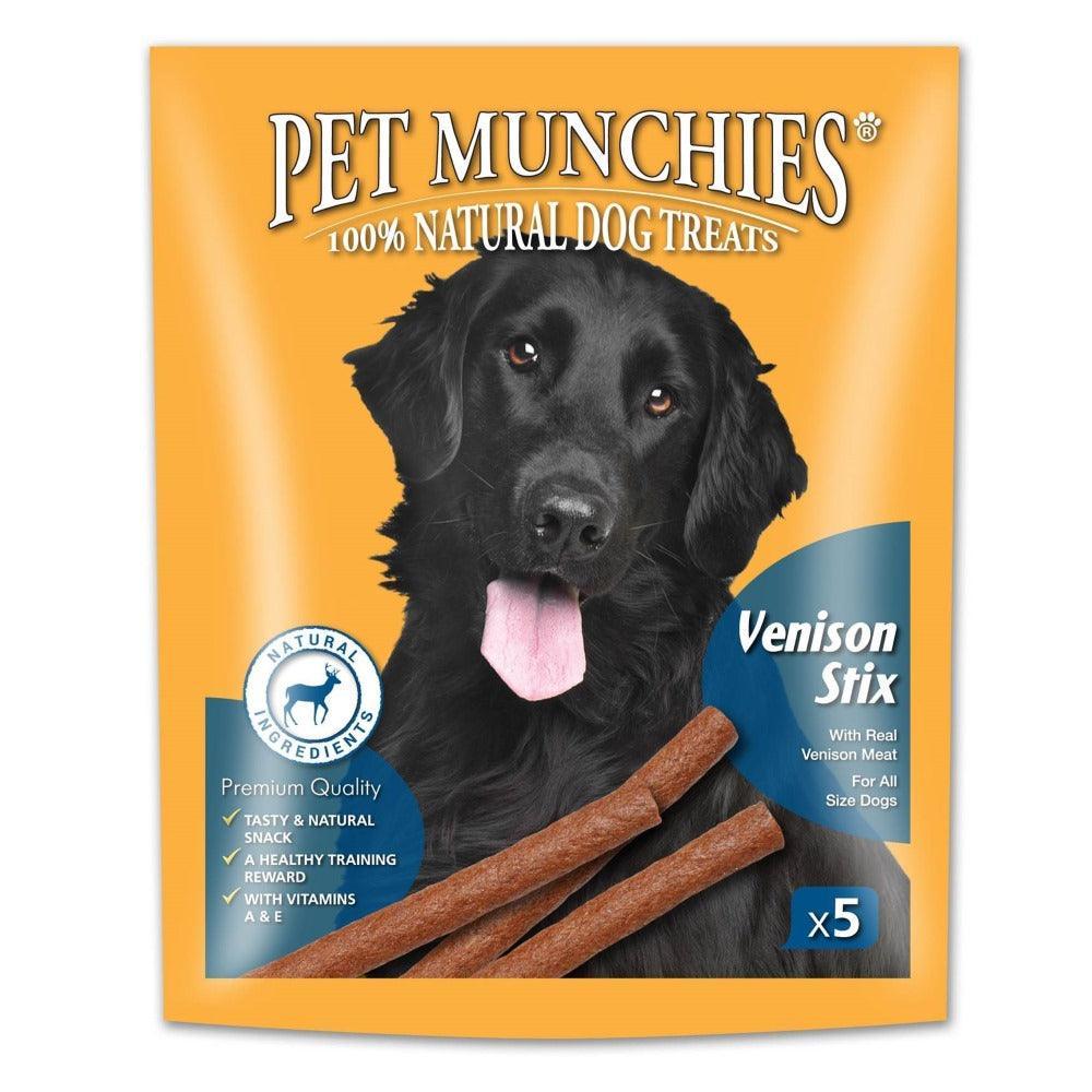 Pet Munchies Venison Stix Dog Treats 50g - Case of 10