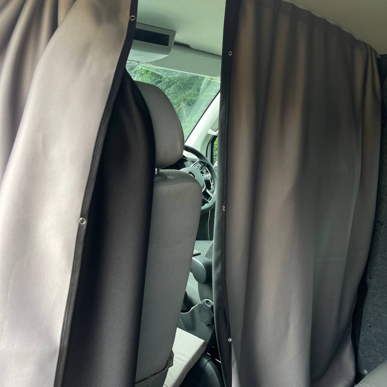 For Mercedes Vito Cab Divider Curtain Kit with Rail Premium Quality - Van-X