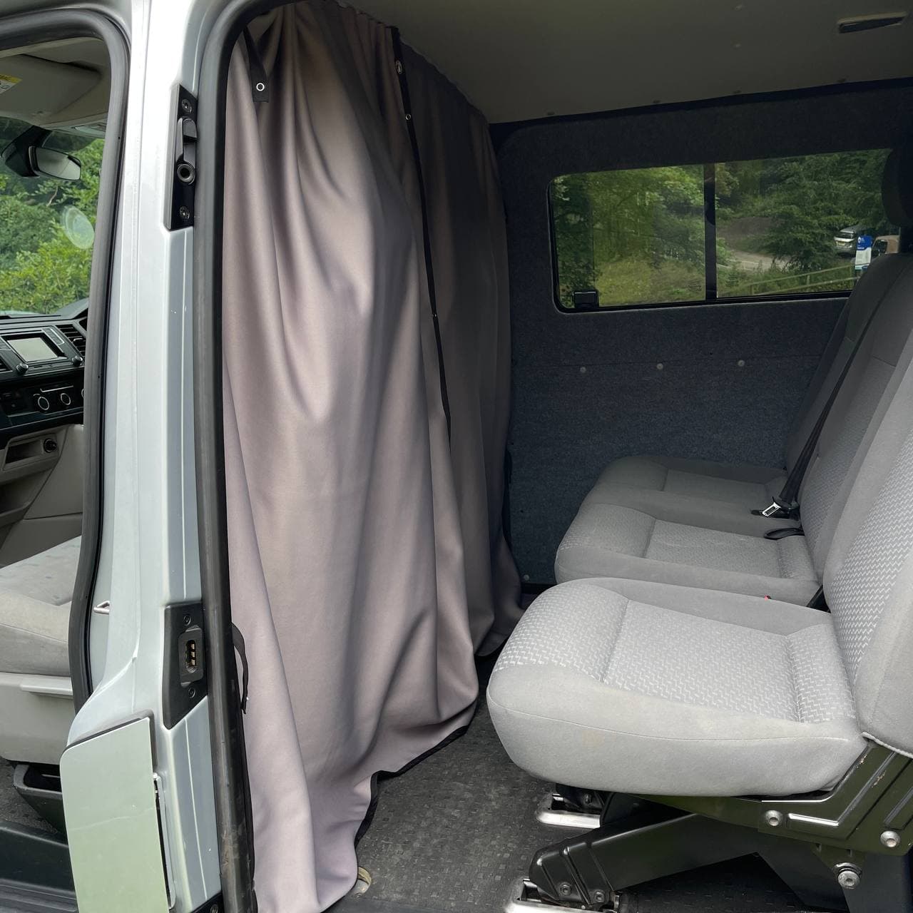 For Mercedes Vito Cab Divider Curtain Kit with Rail Premium Quality - Van-X
