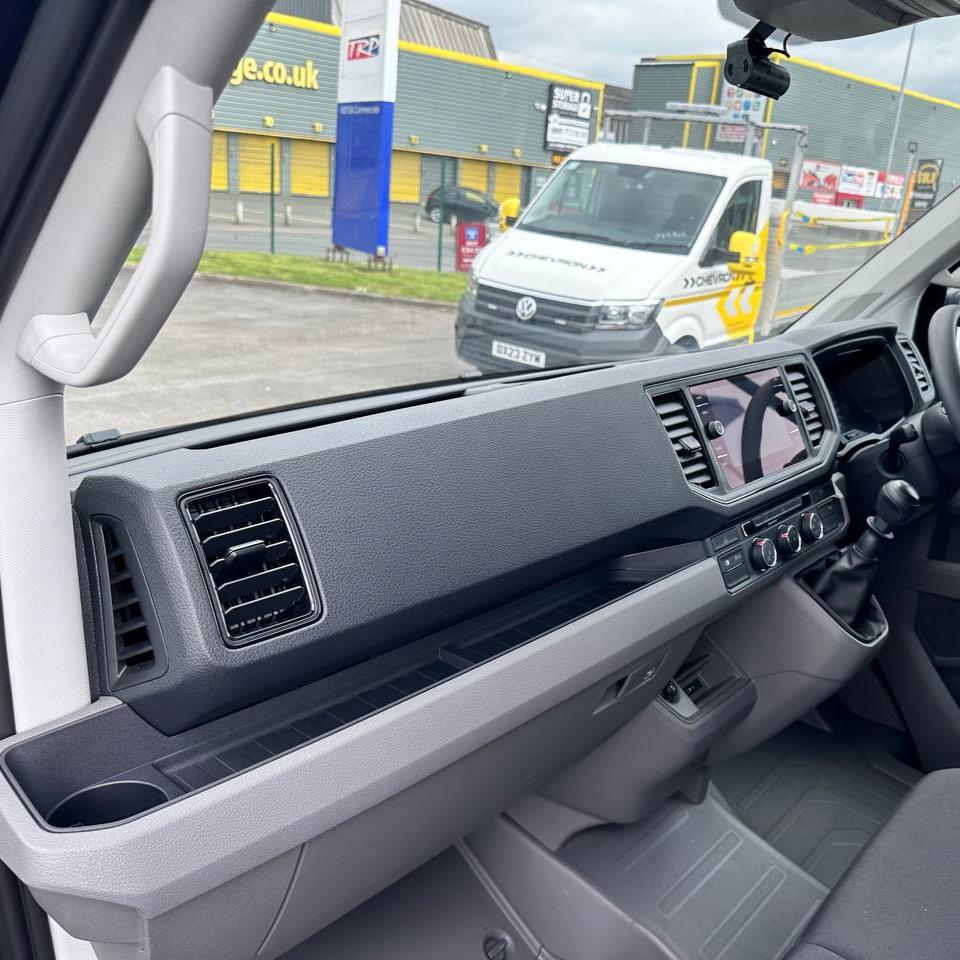 For VW Crafter & MAN TGE Lower Dashboard Rubber Insert Mats | Durable Interior Upgrade | Van-X
