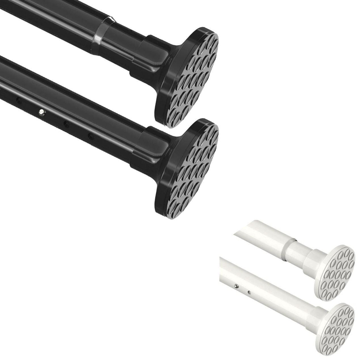 Shower Curtain Rod No Drill Extendable Anti Slip Rail Bathroom Balcony Aiitomg