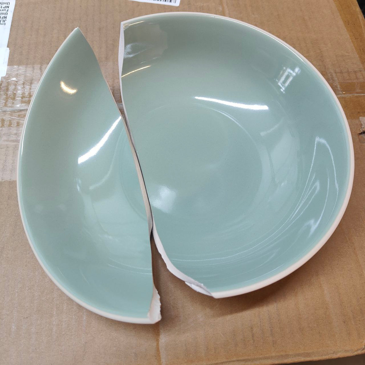 Karaca Abby Stoneware Dinner Set for 6 - Elegant Tableware, 23 Piece, Green