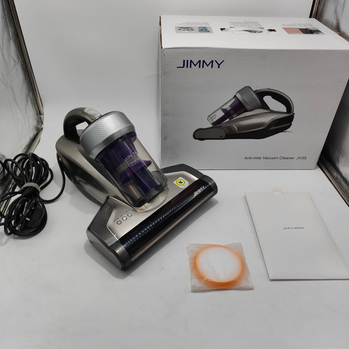 JIMMY JV35 Mattress Vacuum Cleaner 700W Anti Dust Mite UV Light Handheld 14KPa