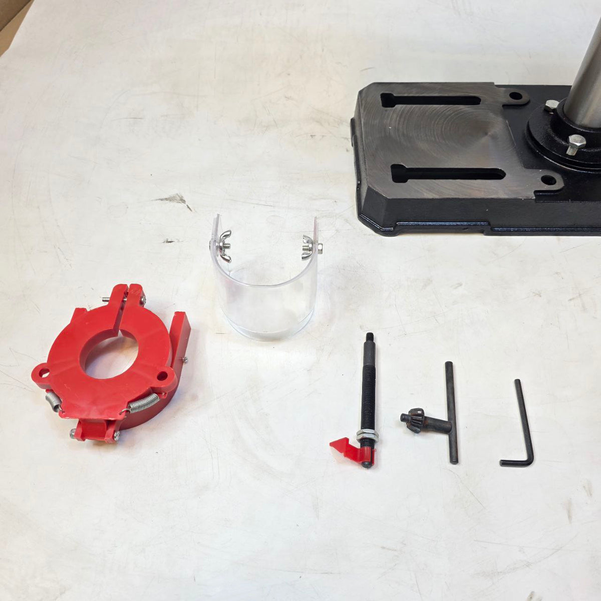Mini Bench Drill Press 350W  5-Speed Pillar Drill with Cast Iron Base 220V
