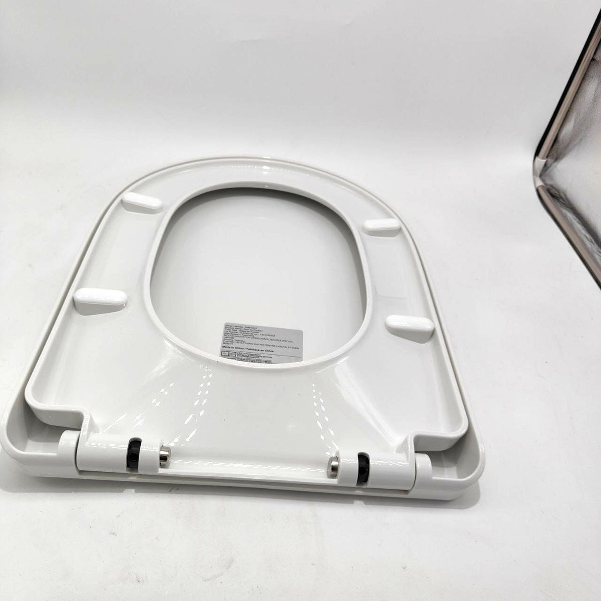 STOREMIC Toilet Seat Soft Close White D Shape Quick Release