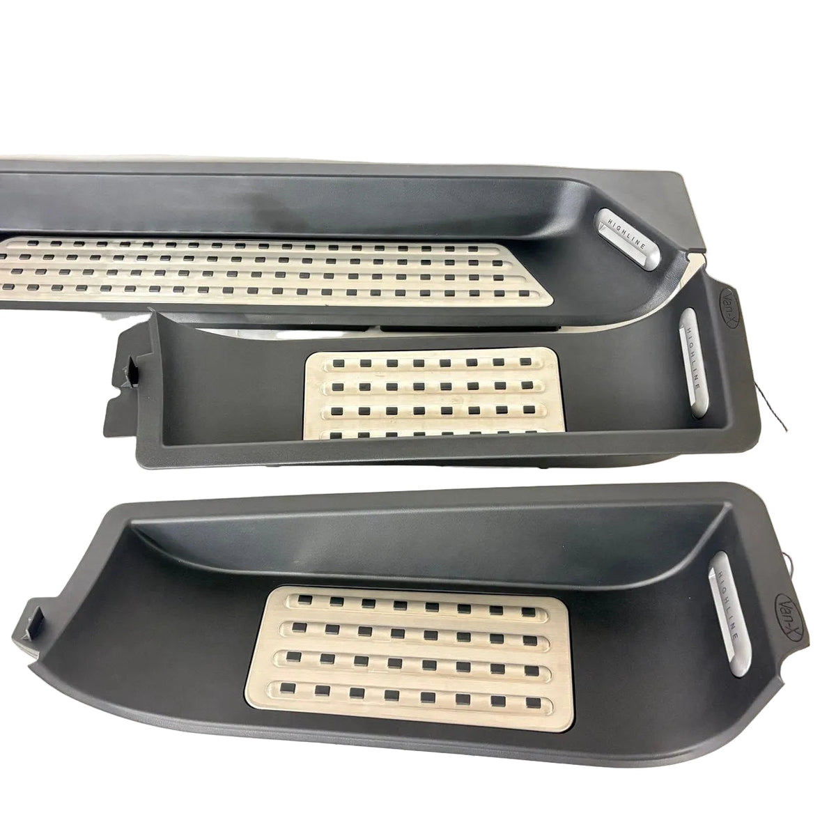 For VW T6 Set of 3 Caravelle Style Full Step LED Light Highline Logo | Van-X